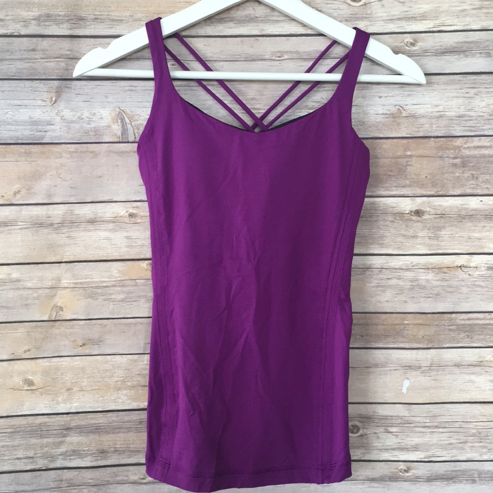 lululemon athletica Purple Strappy Tank Top